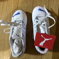 Puma サッカーシューズ ホワイト/ブルー