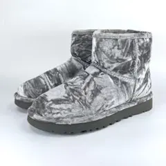【レア新品未使用】UGG クラシック ミニ ベルベット ブーツ グレー 22.0
