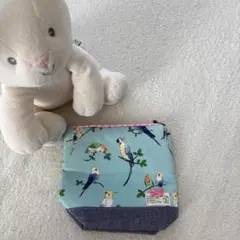 ♡ふわふわ♡小鳥さんルンルン。中型ポーチ