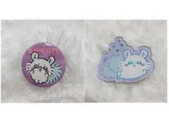 ちいかわ モモンガ キャラマグネッツ 東京ステーション 缶バッジ 2点セット