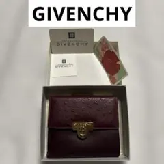 GIVENCHY オーストリッチ 三つ折財布 ワインレッドのサムネイル
