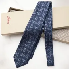 美品 ブリオーニ ネイビー シルク ネクタイのサムネイル
