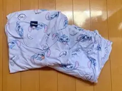 スティッチ ディズニー パジャマ ルームウェア ブルー Lサイズ 半袖 長ズボンのサムネイル