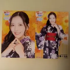 NACHERRY浴衣チェキ 2枚セット 夏まちぇり 村上奈津実 田中ちえ美