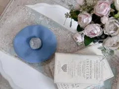 ファミリア定番ベレー帽 水色 49〜51cm