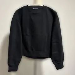 新品未使用 ZARA ブラック クルーネック スウェット S