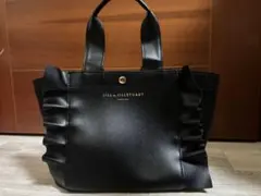 JILL by JILLSTUART スムースフリルトートバッグブラック