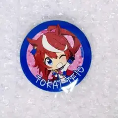 ウマ娘 プリティーダービー トウカイテイオー 勝負服　ぷちちょこ缶バッジ