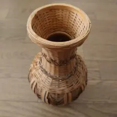 【レア】竹製花瓶、レトロ、アンティーク