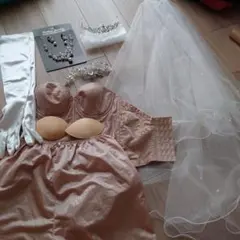 結婚式 ウエディング 小物 下着 セット C70 ティアラ ヴェール ベール