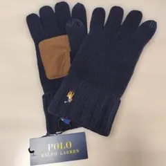 POLO RALPH LAUREN メンズ　手袋 フリーサイズ　ネイビー