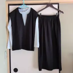 ブラック スカートセットアップ