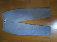 ヘリンボーン グレー ドローストリングパンツ