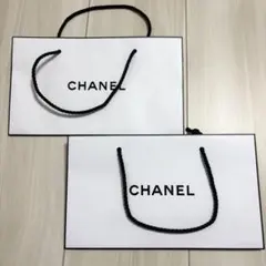 CHANELシャネルのショップ袋紙袋ショッパー中サイズ2枚セット