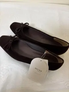 myza ダークブラウン フラットシューズ M