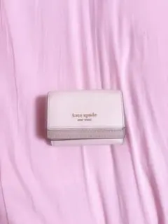 kate spade 三つ折り財布 ピンク