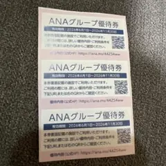 ANAグループ優待券 3枚セット - メルカリ