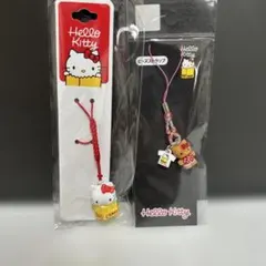 ハローキティ展　水琴鈴　日焼けビーズストラップ