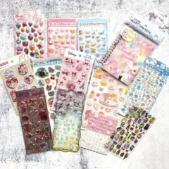 シール大量まとめて　12枚　シール帳1冊つき