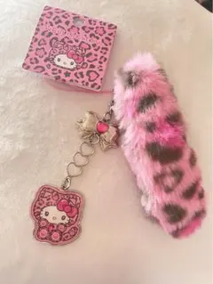 新品タグ付　サンリオ　ギャルネコ ストラップキティヒョウ柄