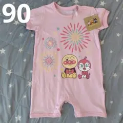 新品アンパンマン半袖ロンパース90　女の子