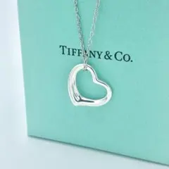 ティファニー オープンハート ネックレス 22mm 社外チェーン 925