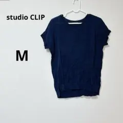 【studio CLIP スタディオクリップ】 ネイビー 半袖 カットソー M