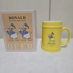 ドナルドダック 陶器製 ビアマグカップ