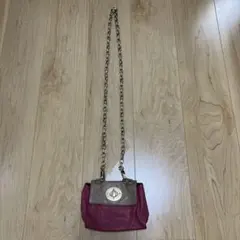 ピンクのミニショルダーバック