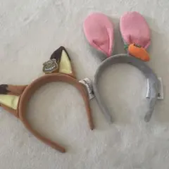 上海ディズニーズートピア ニック&ジュディ カチューシャ (2個セット)