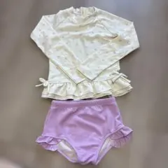 petit main女の子用セパレート水着 120cm