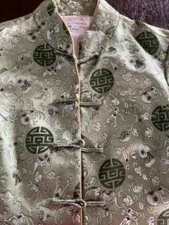 YA ZHENG チャイナドレス グリーン Lサイズ