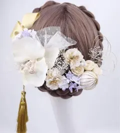 和装髪飾り18点セット 成人式 結婚式 卒業式 振袖 造花 和装小物