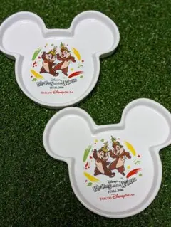 ディズニーシー チップとデール スーベニアプレート 2個セット