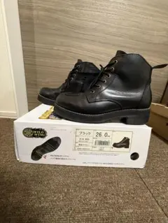WILD WING ブラックブーツ W14-900 26.0cmのサムネイル