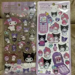 クリアキャンディシール　平成はっぴーフォン マイメロ❤︎クロミ