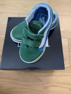 Vans キッズスニーカー グリーン/ブルー