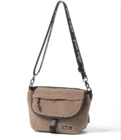 【新品】レア☆ ニコアンド ニコモコ ボアメッセンジャーバッグ モカ