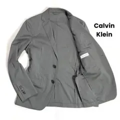 カルバンクライン ストレッチ コットン混紡 ストライプ アンコンジャケット S