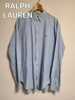 ラルフローレン デニム シャツ シャンブレー 長袖 ロゴ クラッシックフィット