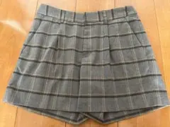 VIS グレー系チェック カジュアルパンツ