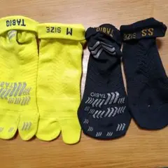 陸上競技用ソックス Mサイズ イエロー SSサイズ ブラック