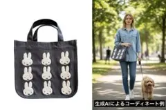 【新品未使用】Dick Brunson miffy サガラ刺繍 トート