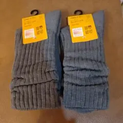 【新品】UNIQLO ユニクロ ヒートテック ルーズソックス 2足セット グレー