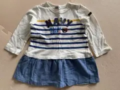 DOUBLE.B ストライプ長袖Tシャツ 90