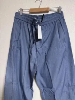 ワイドパンツ　スラックスパンツ　ライトブルー　3XL