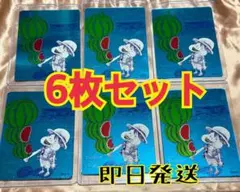 6枚】メタキラカード＋ジャンプ付録1枚ワンピース ルフィ ナツコミ