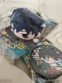 呪術廻戦　セガラッキーくじ　伏黒恵　寝そべりぬいぐるみ　ビック缶バッチ