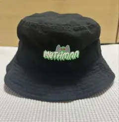 MUTHMAN 刺繍ロゴ バケットハット 黒