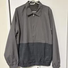 グレー チェック柄 ジップアップジャケット